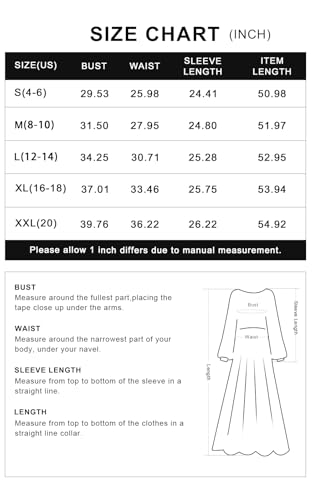 PRETTYGARDEN Women's Floral Maxi Dress Long Sleeve Crew Neck B394523