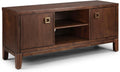 Rustic Retreat Brown Wood Entertainment Center