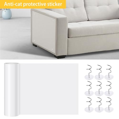 Cat Scratch Furniture Protector, Transparent Sticky Couch Guard C715