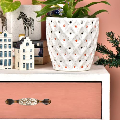 Gadpiparty 2pcs Antique Black Ceramic Cabinet Knobs E36516