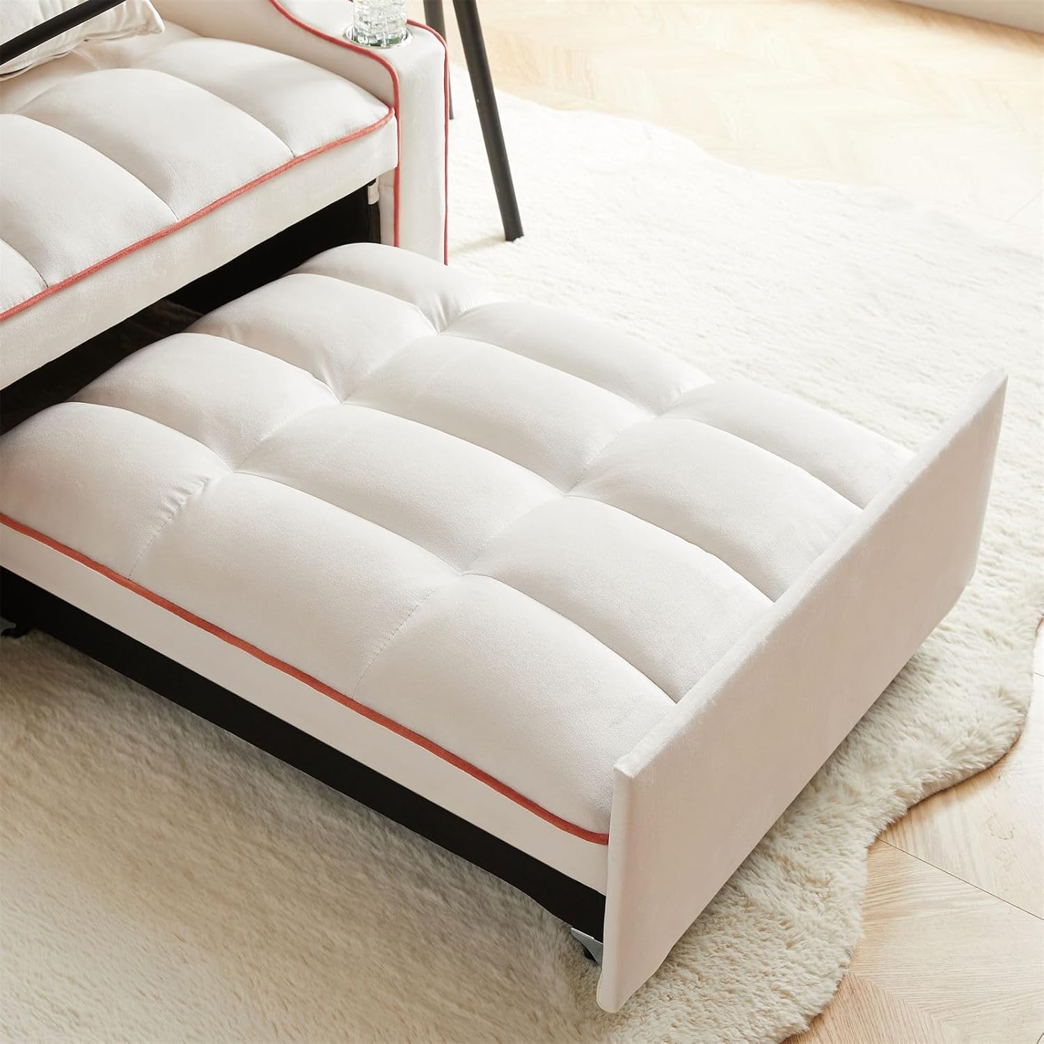 3-in-1 Convertible Sofa Bed Sleeper Chair with Adjustable Pull Out P226