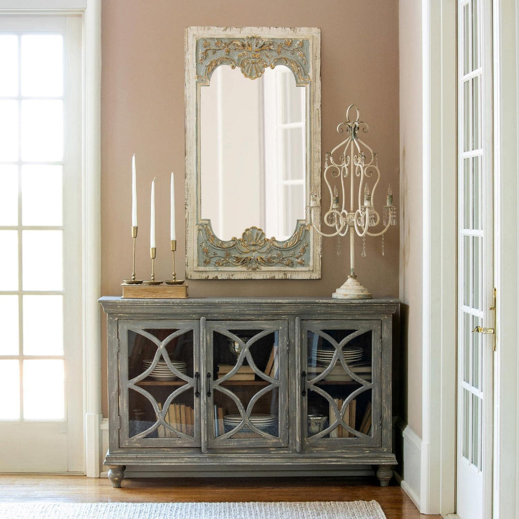 Park Hill Collection Country French Coquille Carved Wood Mirror O369628
