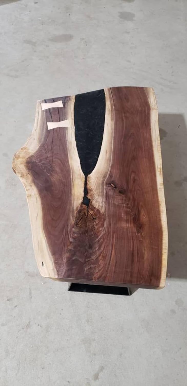 Walnut Epoxy Coffee Table with Tree Fork Design M819