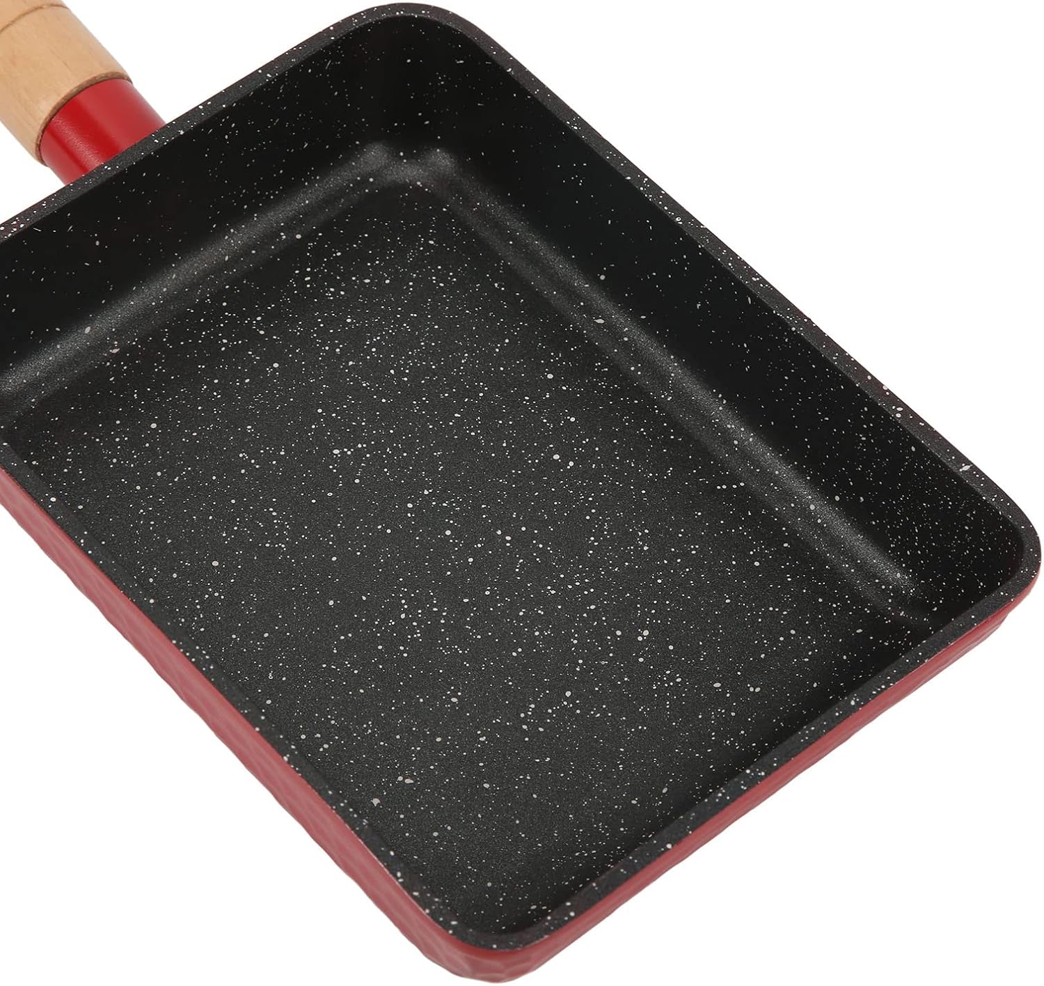 Tamagoyaki Pan, Japanese Omelet Egg Pan Non Stick, 7" x 5", Red G14656
