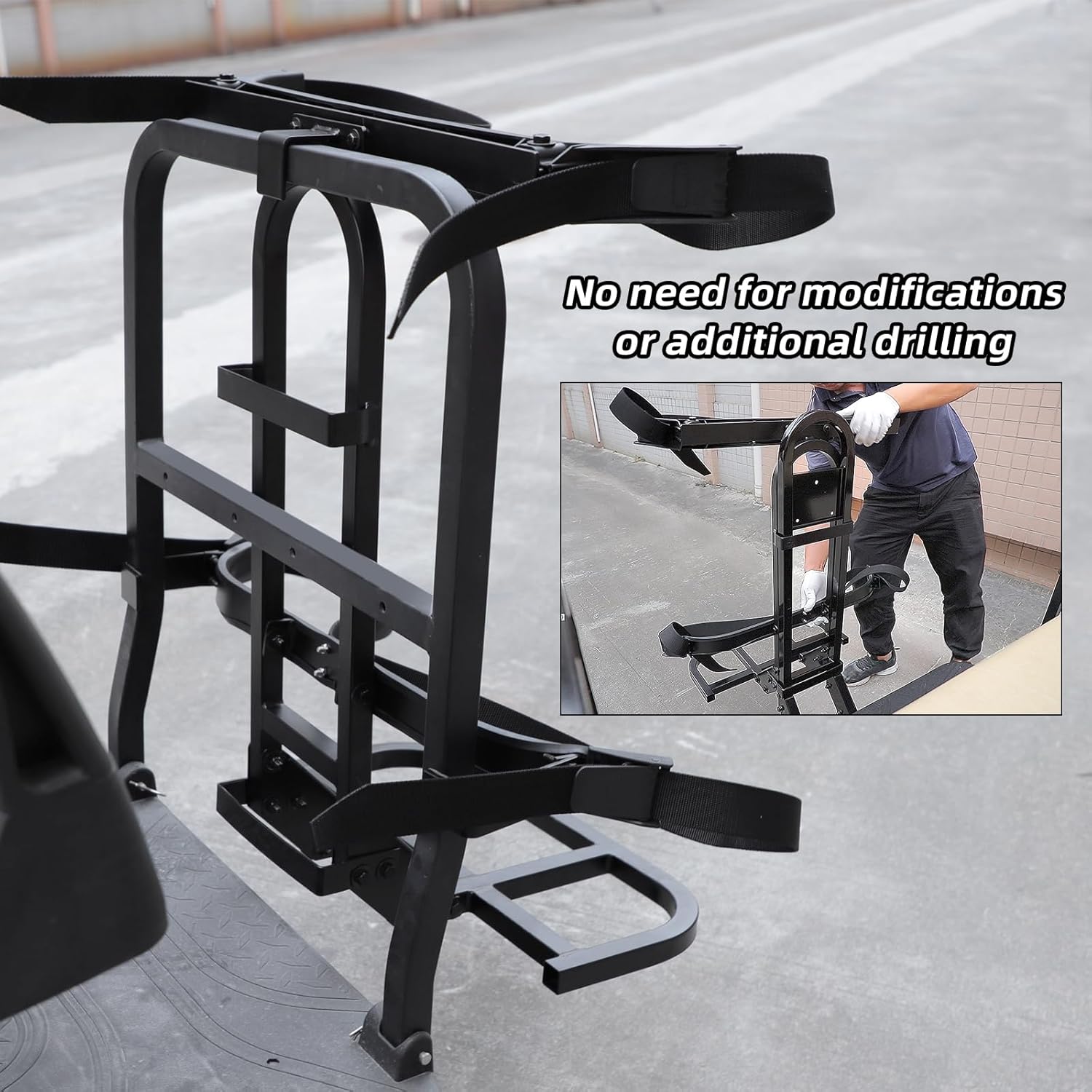 Roykaw Golf Cart Rear Seat Bag Holder Universal for EZGO Club Car Yamaha J978038
