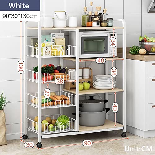 5-Tier Kitchen Bakers Rack with Storage Microwave Oven Stand I489