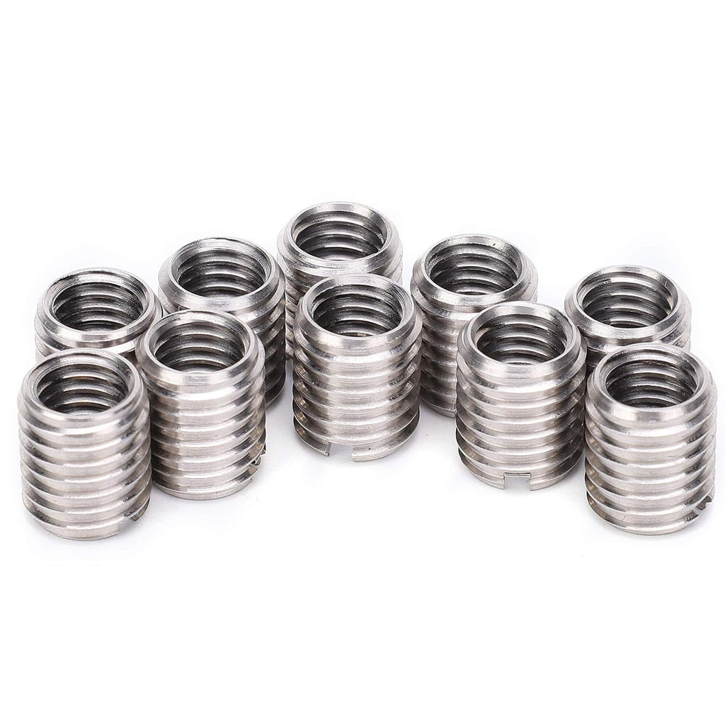Wood Inserts Bolt 10Pcs Stainless Steel Hex Socket Furniture Screw Nut 20 x15mm K78545