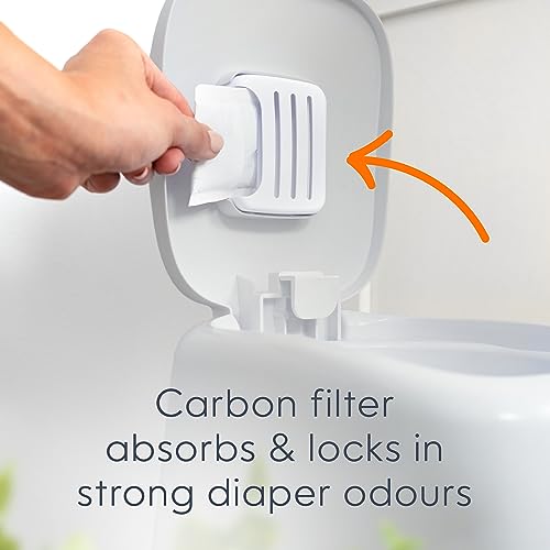 Diaper Genie Complete Diaper Pail Pink with Antimicrobial Odor Control I4934