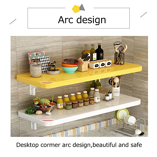 Wall Mounted Folding Table with Bracket for Kitchen Laundry Room M237056