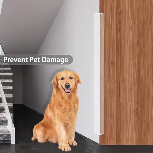Gaahing 4 Pack Clear Corner Guards, Self-Adhesive L-Shaped Wall Edge Protector O469