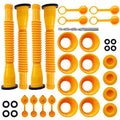 Gas Can Spout Replacement Kit, Universal Anti-Spill Gas Can Nozzle Replacement, Upgraded Replacement Gas Can Spout with Flexible Nozzle, Fit for Most 1/2/5/10 Gal Can (A# 5 Set, with 8mm Drill Bit)