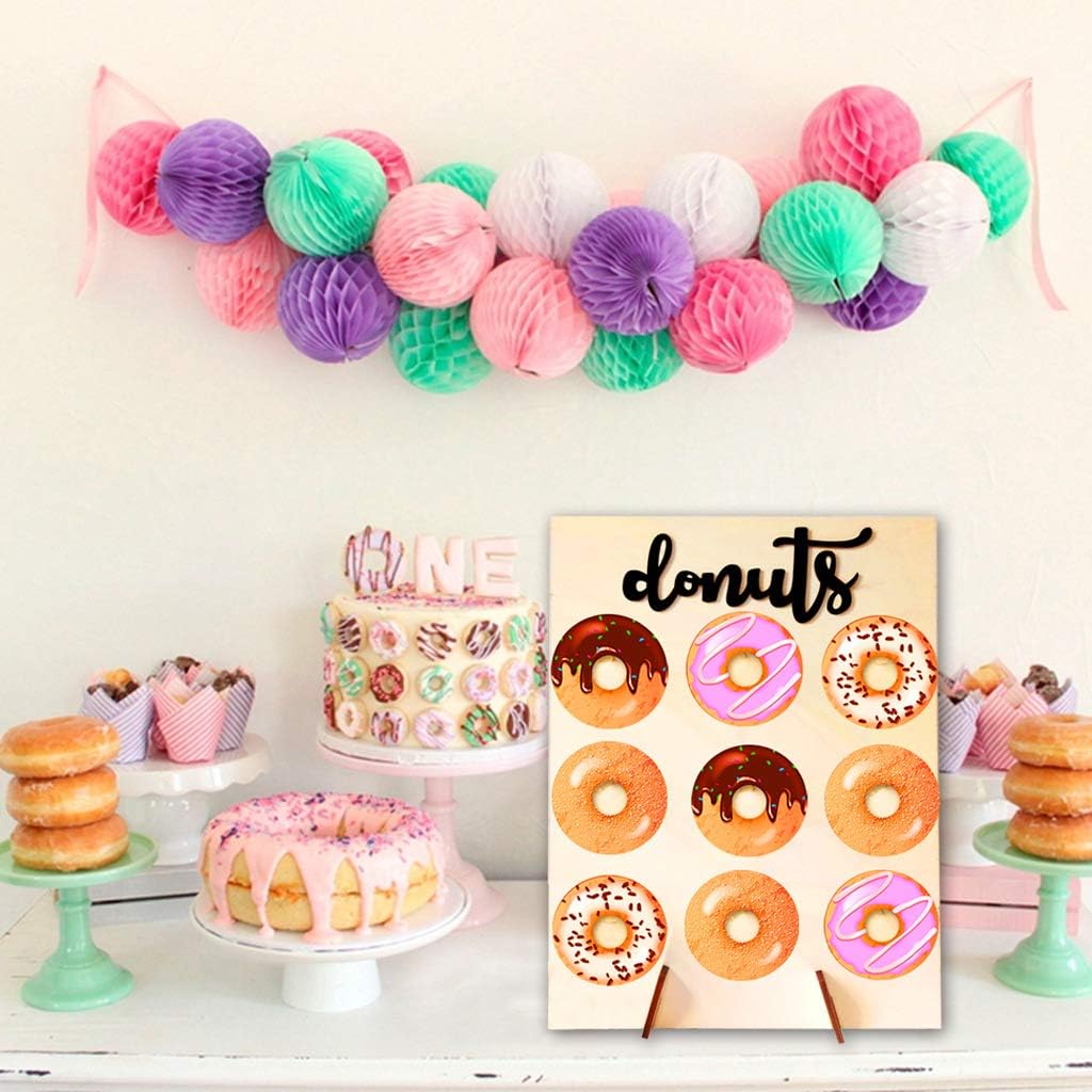 Wood Donut Display Stand for Wedding Party Decor F812