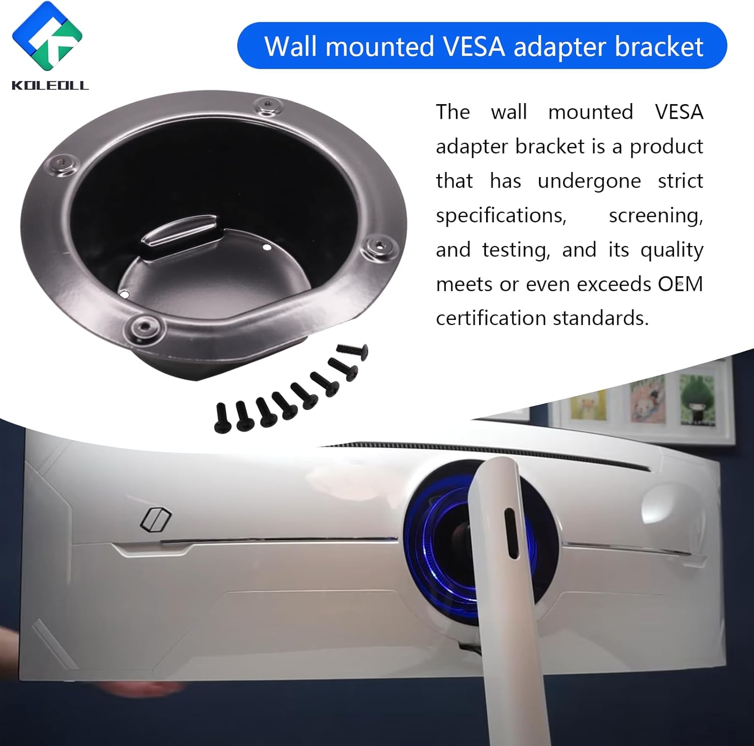 Samsung Odyssey G9 VESA Mount Adapter Bracket for C49G95T N499