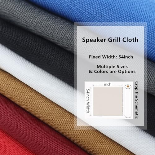 1yard Speaker Grill Cloth Fabric Black (36" x 54") P725