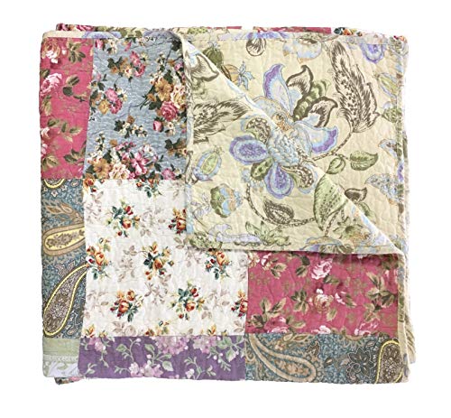 Greenland Home Blooming Prairie Quilt Set, Full/Queen, 3 Piece E36418