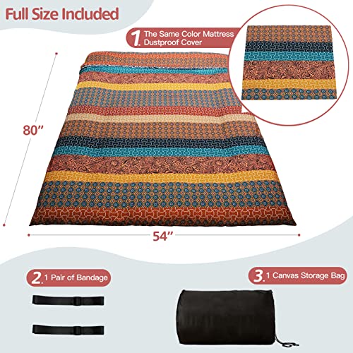 MAXYOYO Bohemian Floor Bed Futon Mattress, Foldable for Adults P770