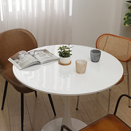 Clear PVC Tablecloths Waterproof Round Table Protector 1.5mm S3010