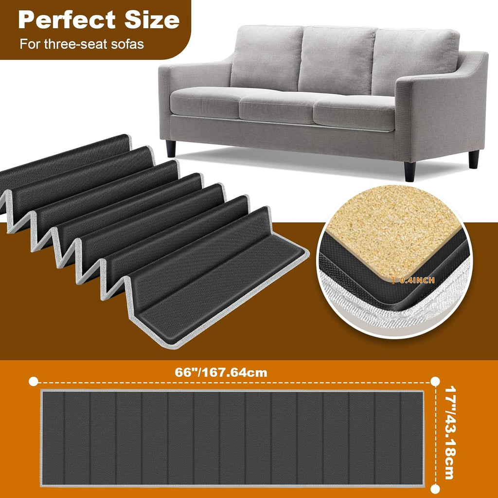 VERONLY Heavy Duty Couch Cushion Support Board for Sagging Sofas, 17"x66", Black L82622
