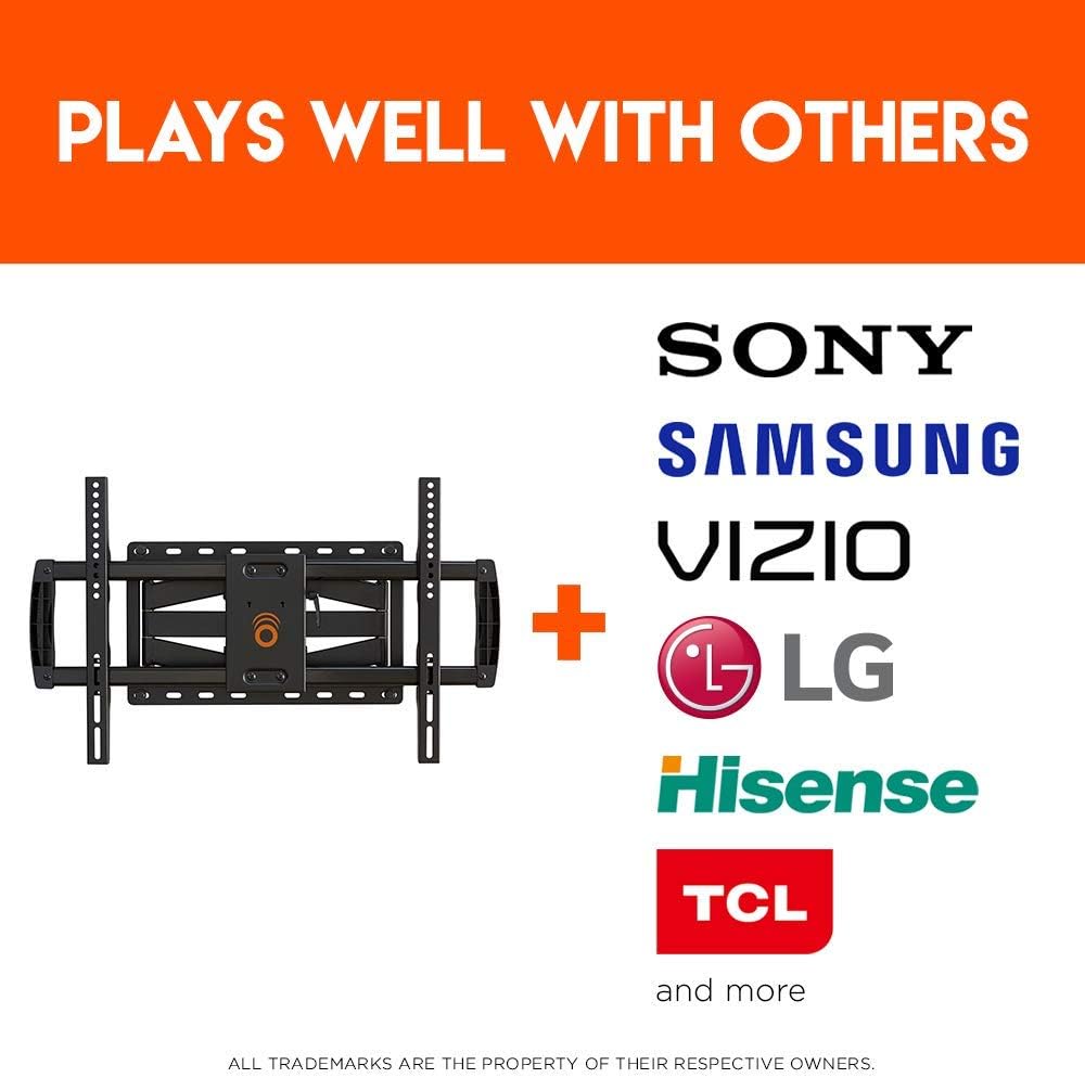 ECHOGEAR Full Motion TV Wall Mount Bracket for TVs Up to 75" C87544