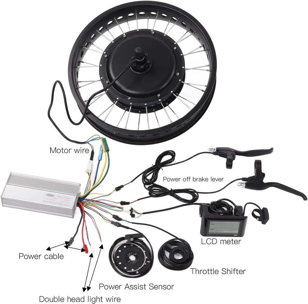 48V 1500W Electric Bike Conversion Kit, 20 Inch Rear Wheel S718452