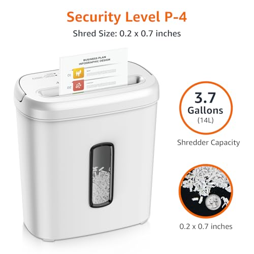 Amazon Basics 8-Sheet Cross Cut Paper and Credit Card Shredder - Black P596