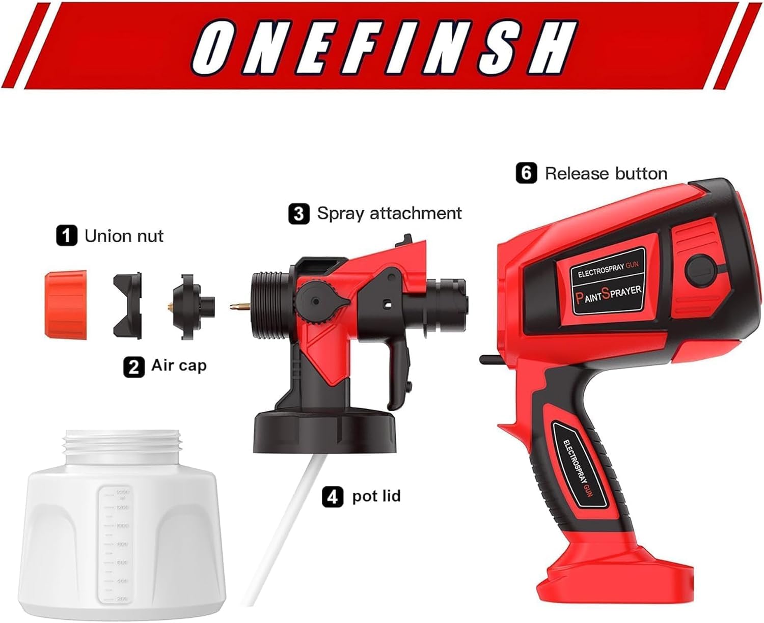 Cordless Paint Sprayer for Milwaukee M18 18V Battery Q438613