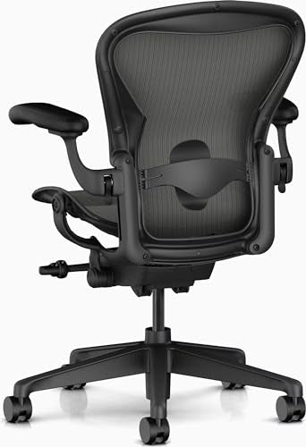 Herman Miller Aeron Chair Size B Graphite Ergonomic Office Desk Chair F44162