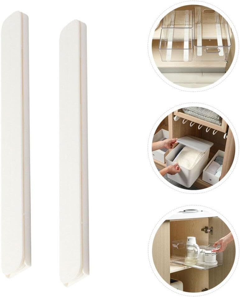 Housoutil Drawer Slides, 4Pcs Screw-On Plastic Drawer Rails Guide Rails V540
