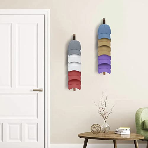 2PCS Wall Mounted Hat Rack for Baseball Caps, Hat Organizer Holder Z7825