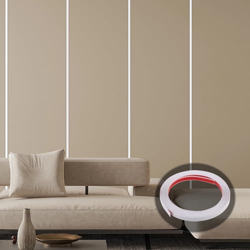 Flexible Mirror Edging Wall Trim for Home Decoration, Matte Gold, 16.4ft W7082