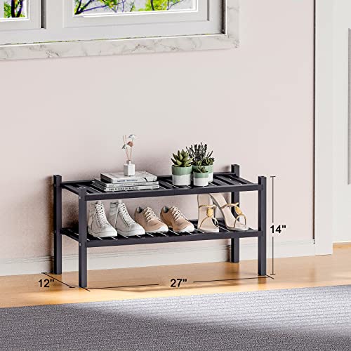 6-Tier Bamboo Shoe Rack Storage Organizer for Closet Entryway R22161
