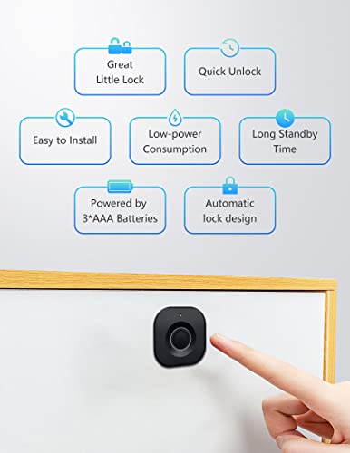 SUMNEW Fingerprint Cabinet Lock, Keyless Drawer Wardrobe Lock I47510