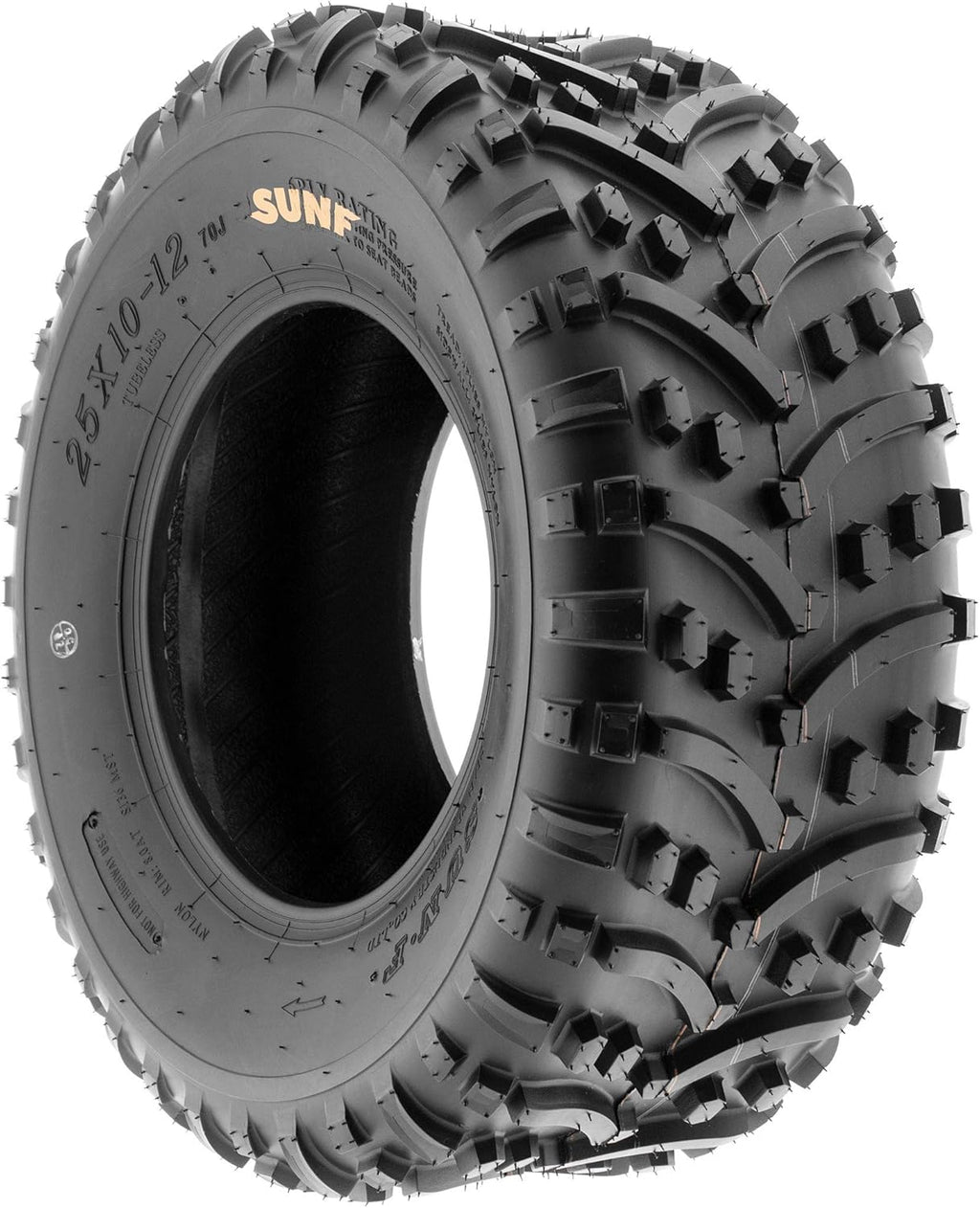 SunF 22x11-8 ATV UTV Tire Knobby Tubeless A032 - Pair of 2 U3165