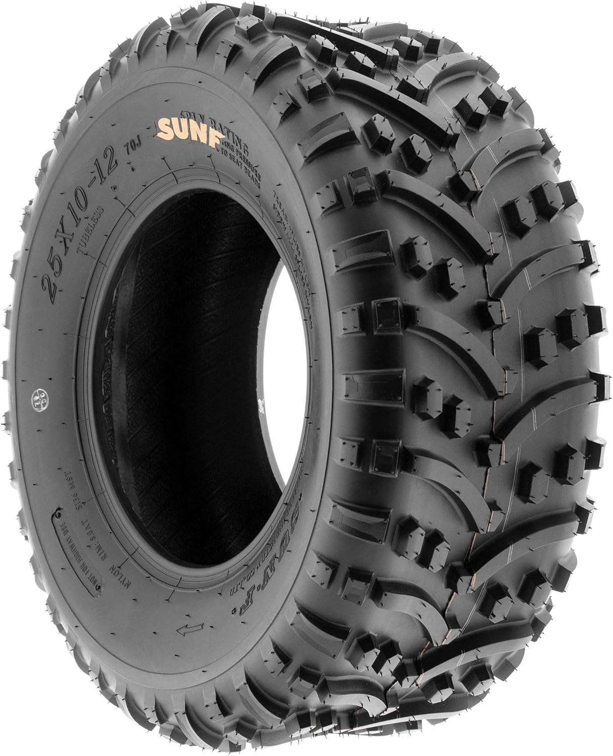 SunF 22x11-8 ATV UTV Tire Knobby Tubeless A032 - Pair of 2 U3165