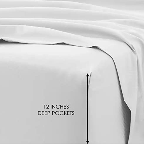 Giza Egyptian Dreams Queen Sheet Set, 1000 Thread Count Cotton, Sage Stripe, 4-PC F252