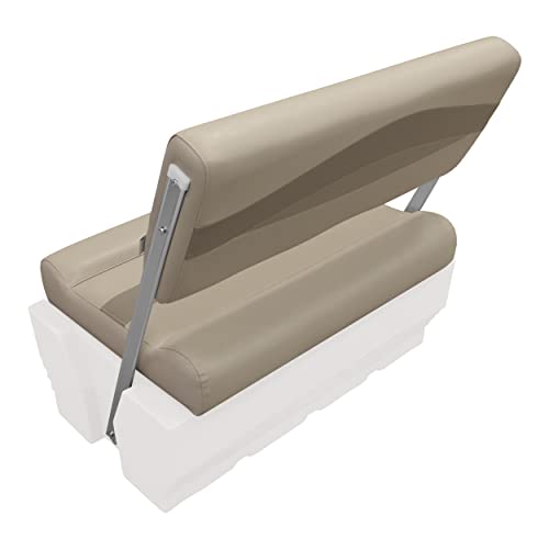 Wise Premier Series Pontoon Flip-Flop Seat Cushion Set, Stone/Mocha Java/Khaki G9866