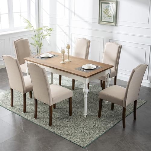 Upholstered Parsons Dining Chair Set of 4, Smoky Grey W249683