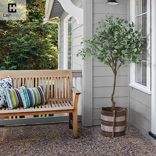 Fencer Wire Artificial Olive Tree Faux Potted Plant Indoor Home Office Decoration 5/6/7 Feet K8138