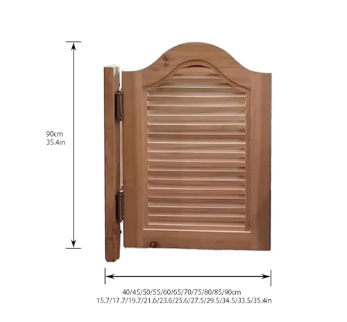 Wooden Cafe Swing Doors Solid Wood Unpainted W40xH90cm N84030