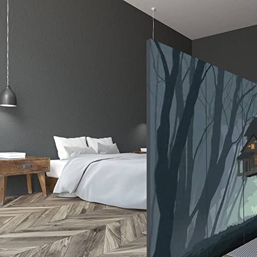 6 Panel Canvas Room Divider Screen Privacy Partition for Home Office H442170
