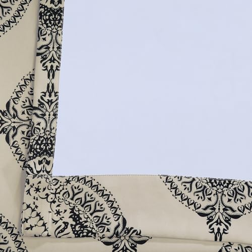 HPD Half Price Drapes Printed Room Darkening Curtains 50 x 84, Henna Clover G5068