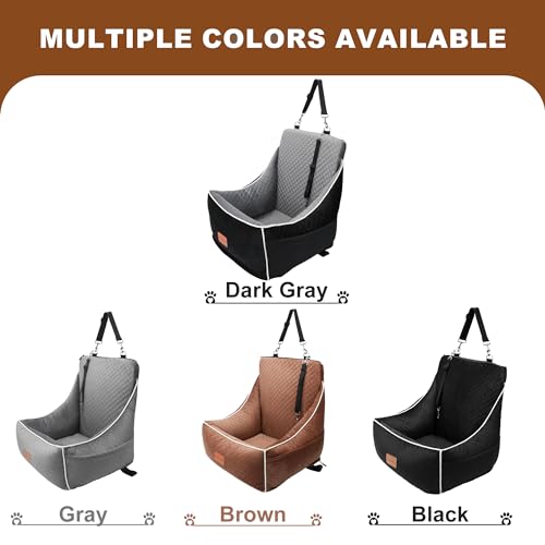 Dog Car Seat for Small Dogs, Detachable & Washable Booster Seat, Black V12269