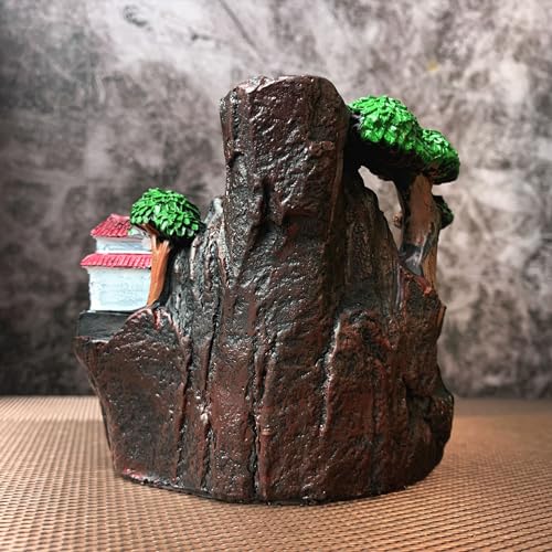 Resin Reflux Incense Holder Waterwheel Burner for Home Office T258991