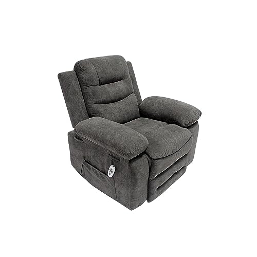 AC Pacific Hank Contemporary Power Recliner Lift Chair for Adults, Gray M2687