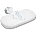 Bassinet Cradle Mattress Pad (Oval, 13X31) for Newborn Comfort Breathable Easy Clean Hypoallergenic Waterproof Made in USA