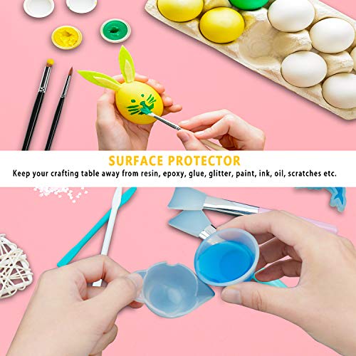 Gartful 3PCS Silicone Sheet for Crafts, Epoxy Resin, Jewelry Casting Molds, Dark Grey 15.7x11.8 inches U78180
