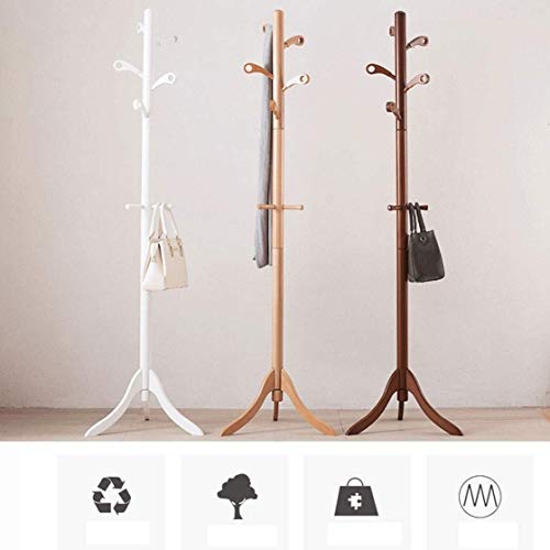 Self-supporting Oak Coat Rack 179 cm Vintage Style L20540