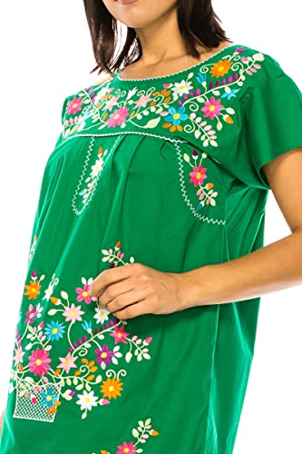 Women Embroidered Mexican Bohemian Long Dress M711515