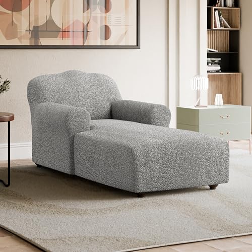 PAULATO BY GA.I.CO. Chaise Lounge Cover Stretch Slipcover Cream B68048
