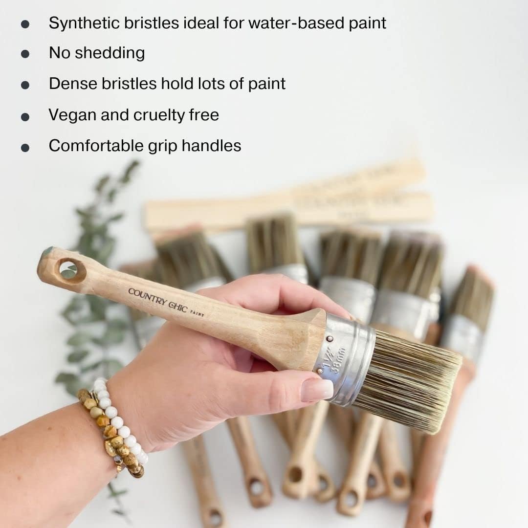 Chalk Style Paint + Paint Brush Bundle - Belle of the Ball Light Blue (Quart) U322775
